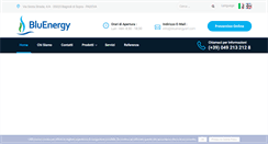Desktop Screenshot of bluenergysrl.it